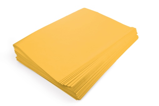 Papel Seda WEROLA 20g Amarelo Canário 01 50x70cm 520 unidades