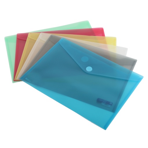 Bolsa para Documentos Fecho Velcro A4 Tipo Envelope Amarelo