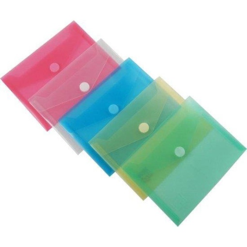 Bolsa para Documentos Fecho Velcro A7 Tipo Envelope Vermelho