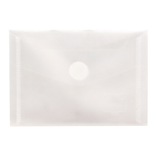 Bolsa para Documentos Fecho Velcro A7 Tipo Envelope Transparente