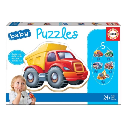 Puzzle EDUCA Baby 5x3-5 peças veículos 14866