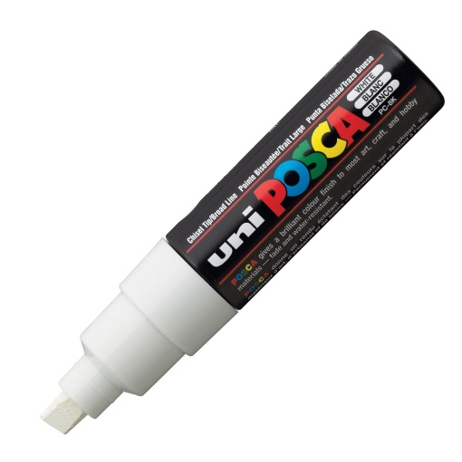 Marcador UNI Posca Pc-8k grosso 8mm branco 1