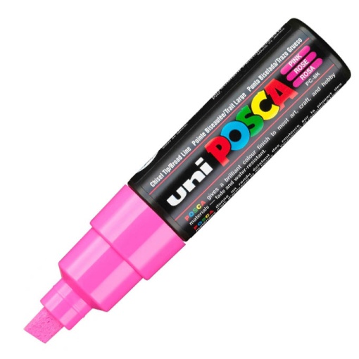 Marcador UNI Posca Pc-8k grosso 8mm rosa 13