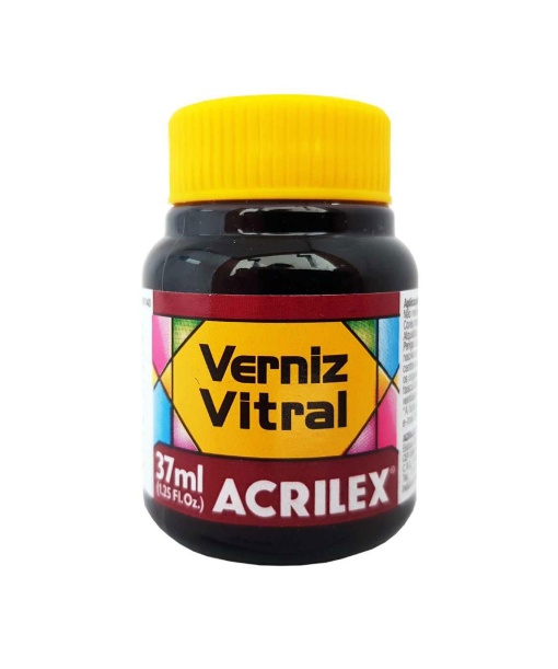 Verniz Vitral ACRILEX Vermelho Carmim 509 37ml