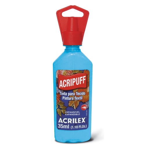 Tinta para Tecido Expansível ACRILEX Acripuff Azul Celeste 503 35ml
