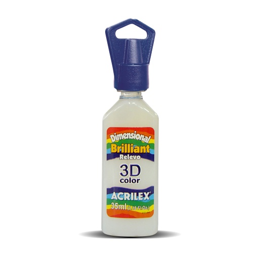 Tinta Dimensional Brilhante ACRILEX Relevo 3D Incolor 806 35ml