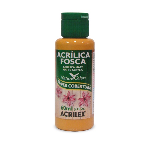 Tinta Acrílica Fosca ACRILEX Nature COLORS Amarelo Ocre 564 60ml