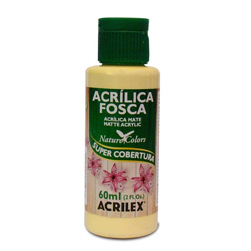 Tinta Acrílica Fosca ACRILEX Nature COLORS Amarelo Bebé 808 60ml