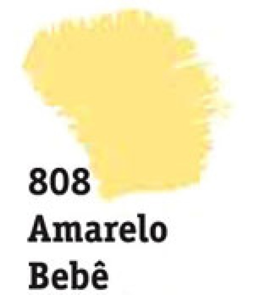 Tinta acrílica fosca ACRILEX Nature COLORS amarelo bebé 808 60ml