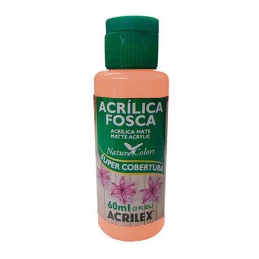 Tinta Acrílica Fosca ACRILEX Nature COLORS Salmão 518 60ml