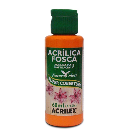 Tinta Acrílica Fosca ACRILEX Nature COLORS Cenoura 576 60ml