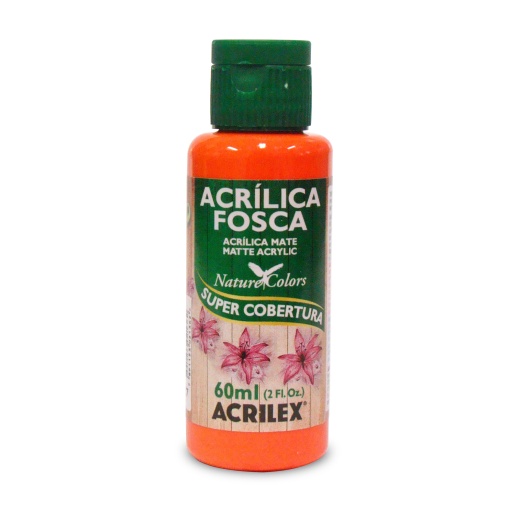 Tinta Acrílica Fosca ACRILEX Nature COLORS Laranja 517 60ml