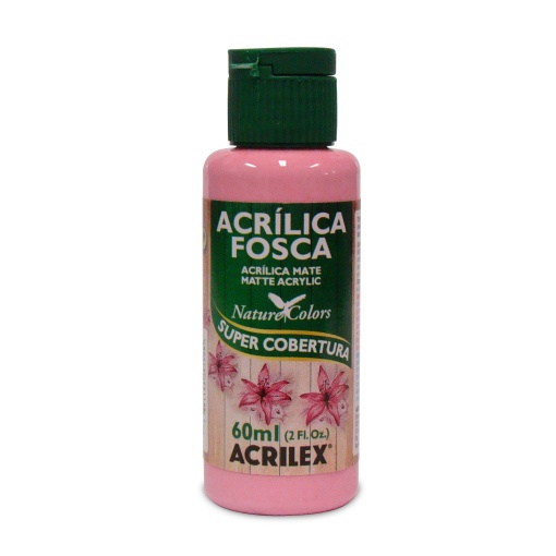 Tinta Acrílica Fosca ACRILEX Nature COLORS Rosa 537 60ml
