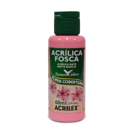 Tinta Acrílica Fosca ACRILEX Nature COLORS Rosa Escuro 542 60ml
