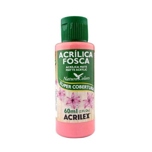 Tinta Acrílica Fosca ACRILEX Nature COLORS Rosa Antigo 828 60ml