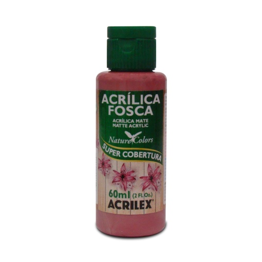 Tinta Acrílica Fosca ACRILEX Nature COLORS Rosa Ciclâmen 581 60ml