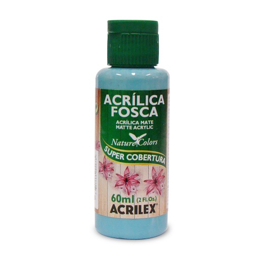 Tinta Acrílica Fosca ACRILEX Nature COLORS Acqua Marina 803 60ml