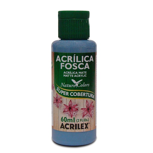 Tinta Acrílica Fosca ACRILEX Nature COLORS Azul Bali 921 60ml