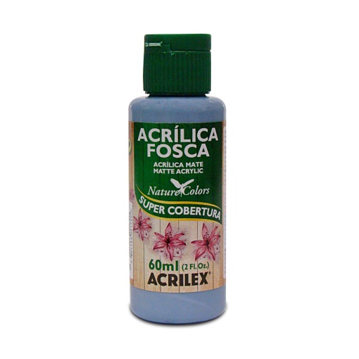 Tinta Acrílica Fosca ACRILEX Nature COLORS Azul Country 825 60ml
