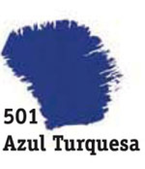 Tinta acrílica fosca ACRILEX Nature COLORS azul turquesa 501 60ml