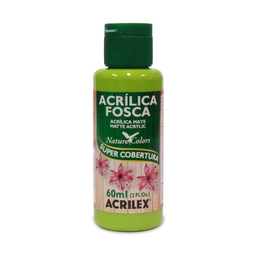 Tinta Acrílica Fosca ACRILEX Nature COLORS Verde Maçã 802 60ml