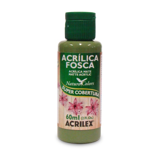 Tinta Acrílica Fosca ACRILEX Nature COLORS Verde Oliva 545 60ml