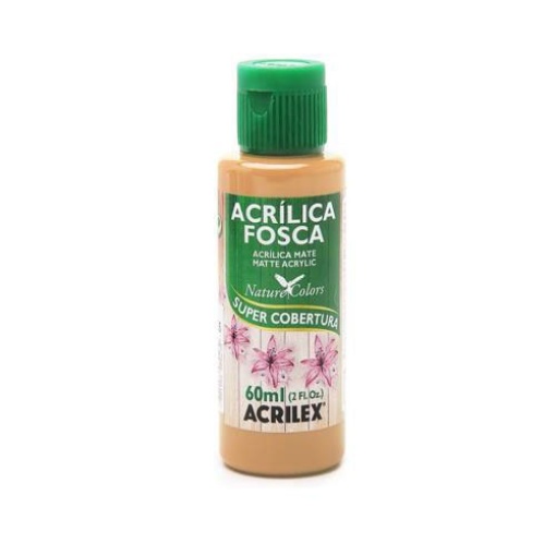 Tinta Acrílica Fosca ACRILEX Nature COLORS Camurça Queimado 818 60ml