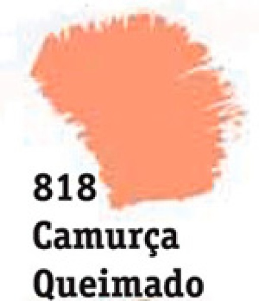 Tinta acrílica fosca ACRILEX Nature COLORS camurça queimado 818 60ml