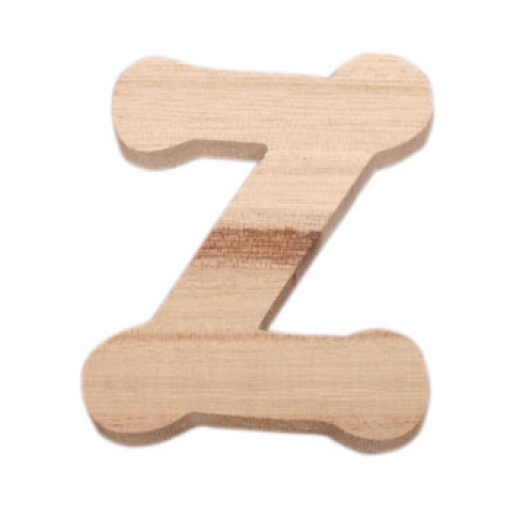 Letra de Madeira Z 7cm