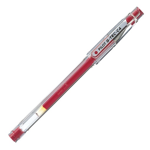 Roller Gel PILOT G-TEC-C4 0,4mm Vermelho