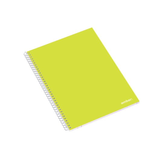 Caderno A5 Espiral AMBAR School Pautado 80 folhas 70g Sortido