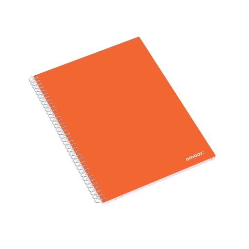 Caderno A5 Espiral AMBAR School Pautado 80 folhas 70g Sortido