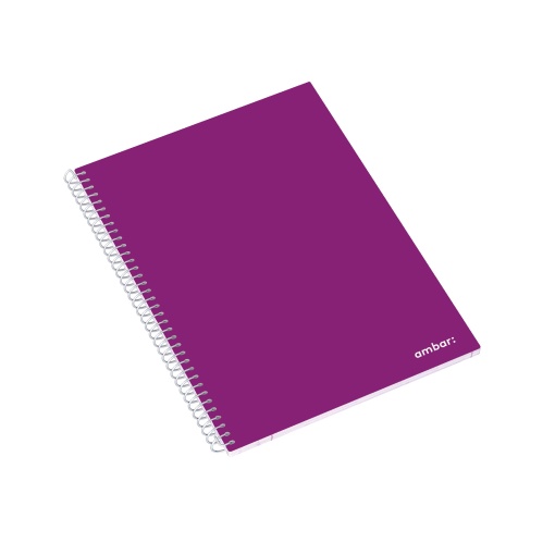 Caderno A5 Espiral AMBAR School Pautado 80 folhas 70g Sortido