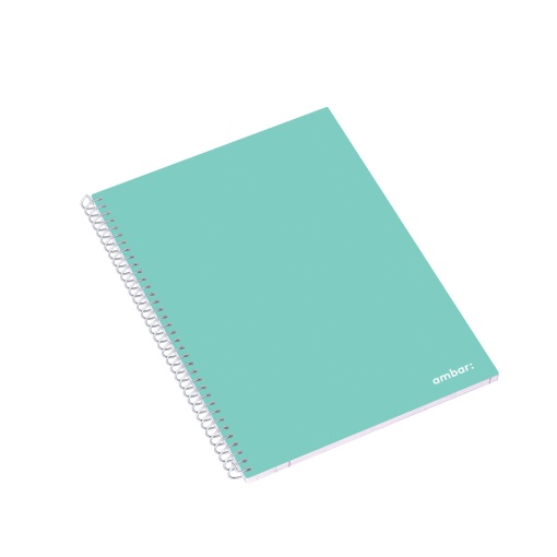 Caderno A5 Espiral AMBAR School Pautado 80 folhas 70g Sortido