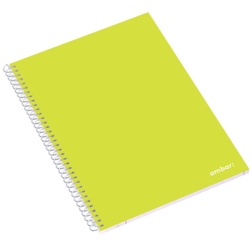 Caderno A4 Espiral AMBAR School Pautado 80 folhas 70g Sortido