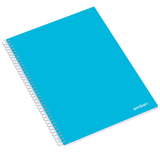 Caderno A4 Espiral AMBAR School Pautado 80 folhas 70g Sortido