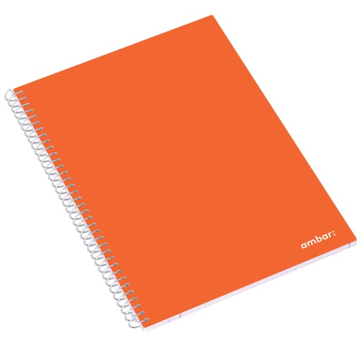 Caderno A4 Espiral AMBAR School Pautado 80 folhas 70g Sortido