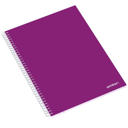Caderno A4 Espiral AMBAR School Pautado 80 folhas 70g Sortido