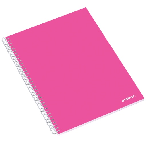 Caderno A4 Espiral AMBAR School Pautado 80 folhas 70g Sortido