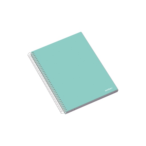Caderno A5 Capa Dura Espiral AMBAR SCHOOL Pautado 100 folhas 70g Sortido