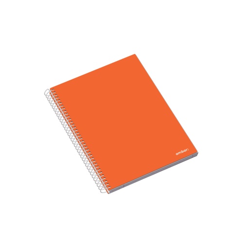 Caderno A5 Capa Dura Espiral AMBAR SCHOOL Pautado 100 folhas 70g Sortido