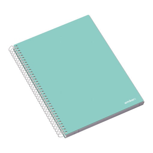 Caderno A4 Capa Dura Espiral AMBAR School Pautado 120 folhas 70g Sortido