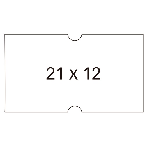 Etiquetas para Etiquetadora Permanentes APLI 21x12mm Branco 6 Rolos com 1000