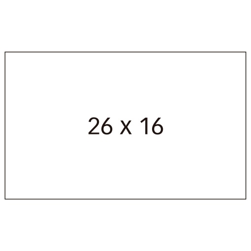 Etiquetas para etiquetadora permanentes APLI 26x16mm branco 6 rolos com 1000 unidades 100917