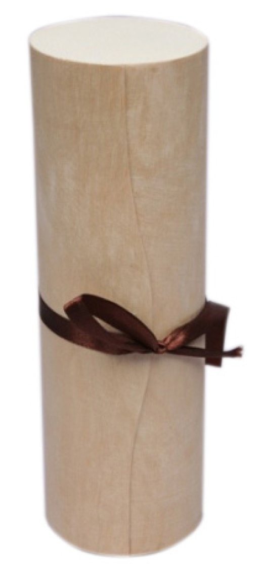 Caixa de Madeira de Balsa Cilíndrica 7x22cm