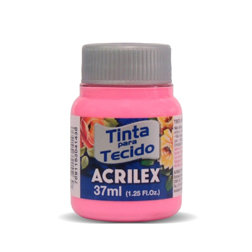 Tinta para Tecido ACRILEX Rosa 537 37ml