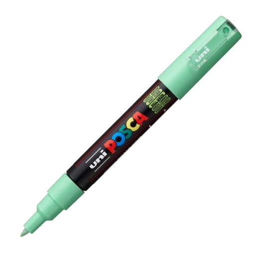 Marcador UNI Posca Pc-1m extra fino 0,7mm verde claro 5