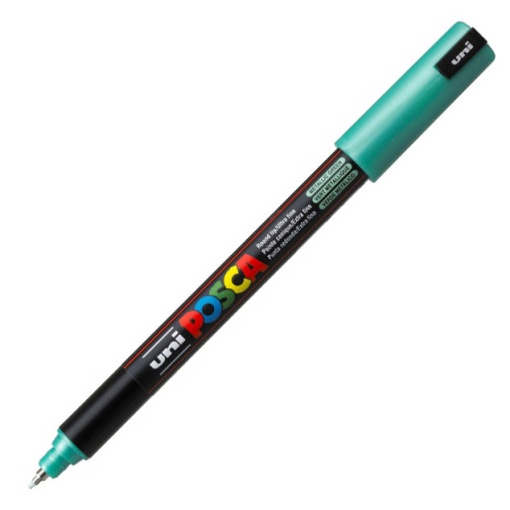 Marcador UNI Posca Pc-1mr extra fino 0,7mm M6 verde metálico