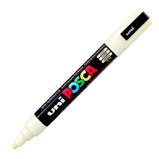 Marcador UNI Posca Pc-5m médio 1,8-2,5mm marfim 46