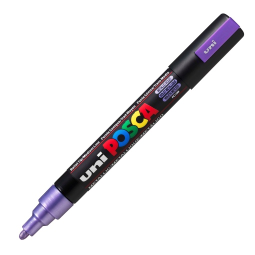 Marcador UNI Posca Pc-5m médio 1,8-2,5mm violeta metálico M12